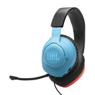 JBL Quantum 100N - Blue / Red - Wired over-ear gaming headset with detachable mic - Hero